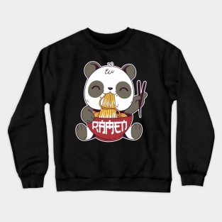 Kawaii Cute Anime Panda Otaku Japanese Ramen Noodles Gift Crewneck Sweatshirt